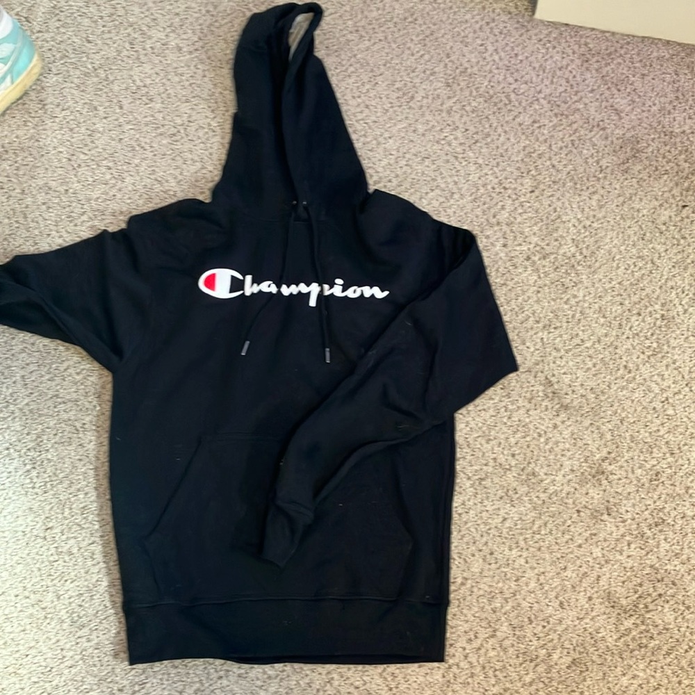Champion Black Pullover Hoodie